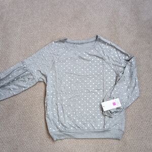 Emily Hsu Designs Gray Star Pattern Sweater